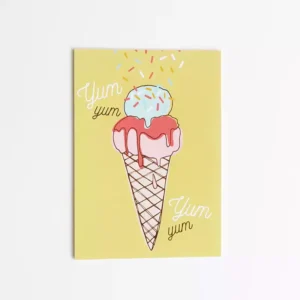 Postkort Ice Cream