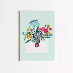 Postkort Flower Envelope